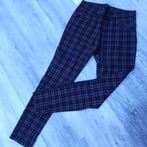 Plaid print leggings